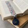 Personalised Leather Bookmark In Liberty Cotton, thumbnail 5 of 9
