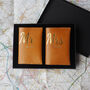 Mr And Mrs Personalised Leather Passport Gift Set, thumbnail 3 of 5