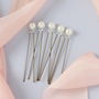 Set Of Five Pearl Wedding Hairpins, thumbnail 3 of 7