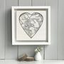 Customised Heart Shaped Map Print, thumbnail 5 of 10