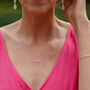 Silver Gemstone Necklace, thumbnail 5 of 8
