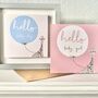 'Hello Baby' Boy Or Girl New Baby Card, thumbnail 1 of 3