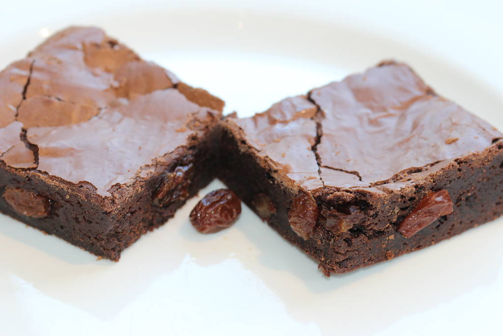 Rum And Raisin Chocolate Brownies By Nookies Bakery ...