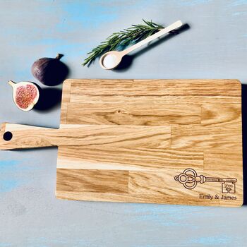 New Home, New Adventures Oak Chopping Board, 5 of 7