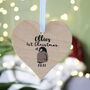 Baby First Christmas Wooden Tree Decoration, thumbnail 3 of 5