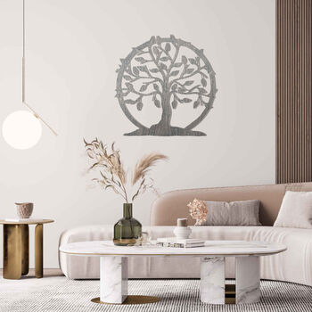 Circular Wooden Tree Of Life Eternal Home Wall Decor, 6 of 12