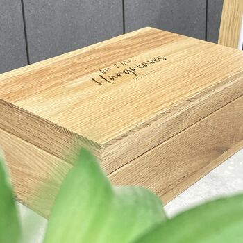 Personalised Oak Memory Box, 7 of 8