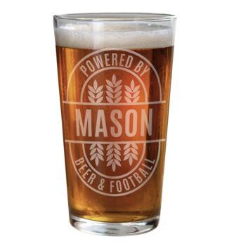 Personalised Brewery Style Pint Glass, 4 of 5