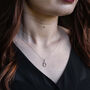 Sterling Silver Raindrop Necklace, thumbnail 3 of 5