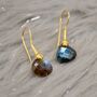 Labradorite Dangle Sterling Silver Earrings, thumbnail 1 of 9