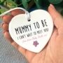 Personalised I Can't Wait To Meet You Mummy Decoration, thumbnail 1 of 2
