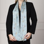 Birds Long Silk Scarf, thumbnail 2 of 5