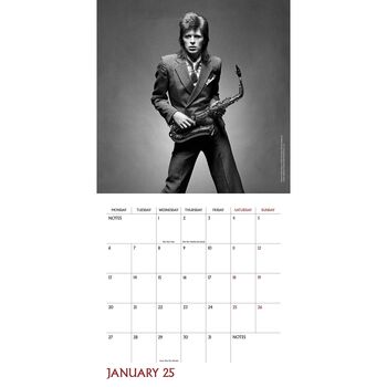 Official David Bowie 2025 Personalised Calendar, 2 of 4