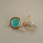 Turquoise Pool Sterling Silver Studs, thumbnail 2 of 4