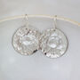 Sterling Silver Semi Precious Shield Earrings, thumbnail 6 of 12