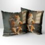 Tiger Tales Hand Made Poly Linen Cushions, thumbnail 1 of 7