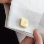 Wedding Couples Heart Personalised Square Cufflinks, thumbnail 12 of 12