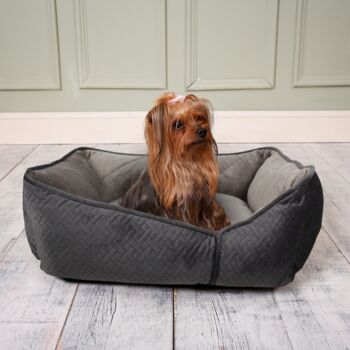 Geometric Comfort Dog Sofa Bed Large, 6 of 6