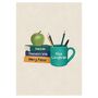 Personalised Books And Mug Teacher Print, thumbnail 9 of 9
