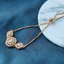 Oval Zircon Adjustable Bead Indian Bracelet, thumbnail 4 of 5