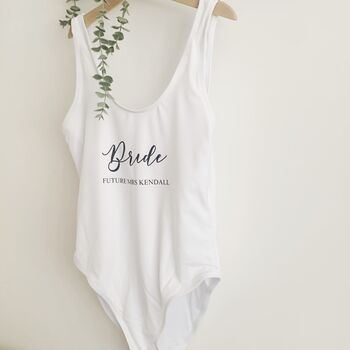 Personalised Bride To Be Swimsuit, 2 of 5