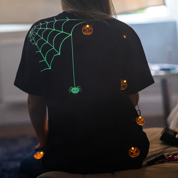 Halloween Glow In The Dark Spider T Shirt, 3 of 4