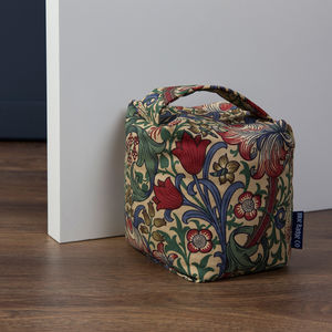 Fabric Door Stop In William Morris Golden Lily