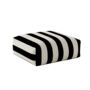 Hand Painted Linen Floor Cushion Cube In Stripe Print, thumbnail 8 of 12