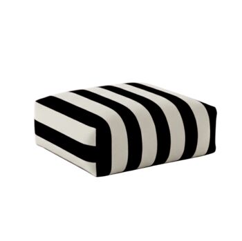 Hand Painted Linen Floor Cushion Cube In Stripe Print, 8 of 12