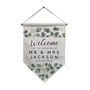 Personalised Floral Leaf Hanging Banner, thumbnail 5 of 5