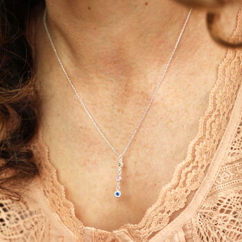 Personalised Delicate Birthstone Pendant Necklace, 5 of 9
