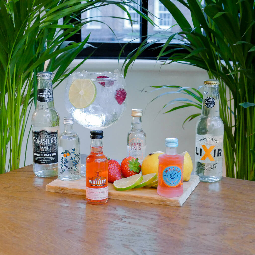 The Four Orange Gins And Tonics Tasting Gift Set By TASTE cocktails
