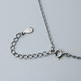 Sterling Silver Crystal Safety Pin Pendant Necklace, thumbnail 5 of 6