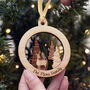 Personalised Woodland Scene Christmas Tree Decoration, thumbnail 1 of 2
