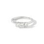 Mavis White Gold Three Stone Engagement Ring, thumbnail 3 of 5