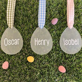 Personalised Acrylic Easter Egg Hanging Decoration, 2 of 6