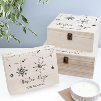 Personalised Winter Magic Christmas Eve Box, 2 of 5
