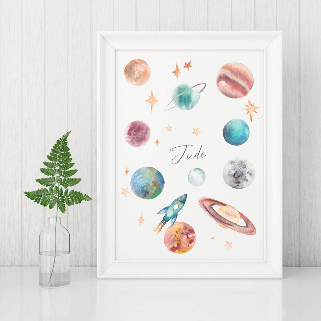 Personalised Planets Art Print, 1 of 5