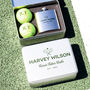 Personalised Tennis Tin With Hip Flask Gift For Him, thumbnail 5 of 8