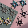 Handmade Shimmering Star Earrings, thumbnail 4 of 10