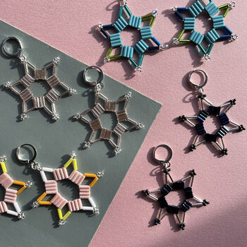 Handmade Shimmering Star Earrings, 4 of 10