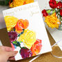 Personalised Roses 40th Birthday Card, thumbnail 1 of 7