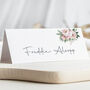 Wedding Place Cards In Pink And Green Florals, thumbnail 1 of 3