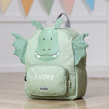 Personalised Trixie Dragon Backpack For Nursery, School, Holiday, 2 of 7
