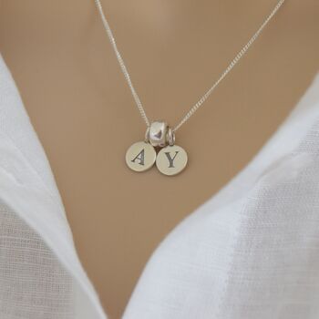 Sterling Silver Personalised Initial Necklace, 2 of 6