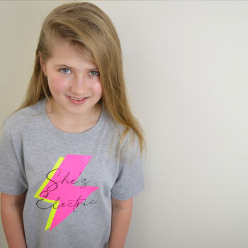 'She's Electric' Kids T Shirt, 3 of 5