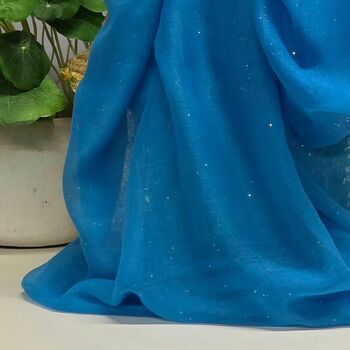 Sparkle Scarf In Light Blue, 3 of 3