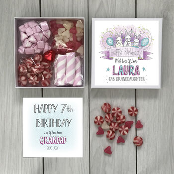 Childs Granddaughter Personalised Birthday Sweet Box, 9 of 9