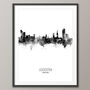 Leicester Skyline Portrait Print And Box Canvas, thumbnail 4 of 5