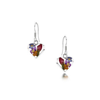 Real Flower Drop Earrings By Shrieking Violet®, 5 of 12